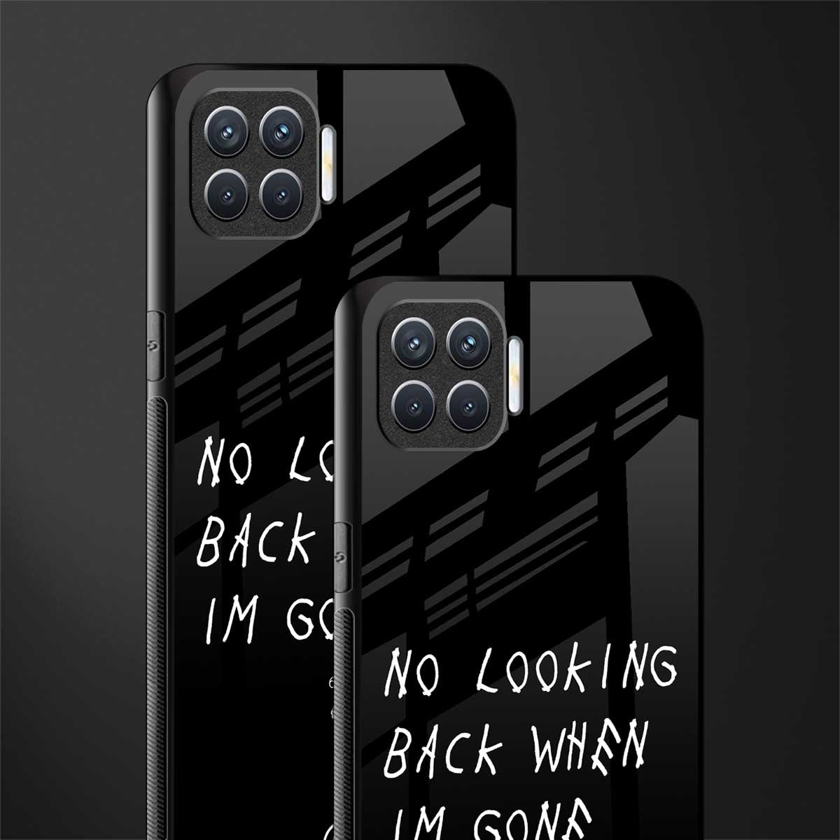 no looking back glass case for oppo f17 pro image-2
