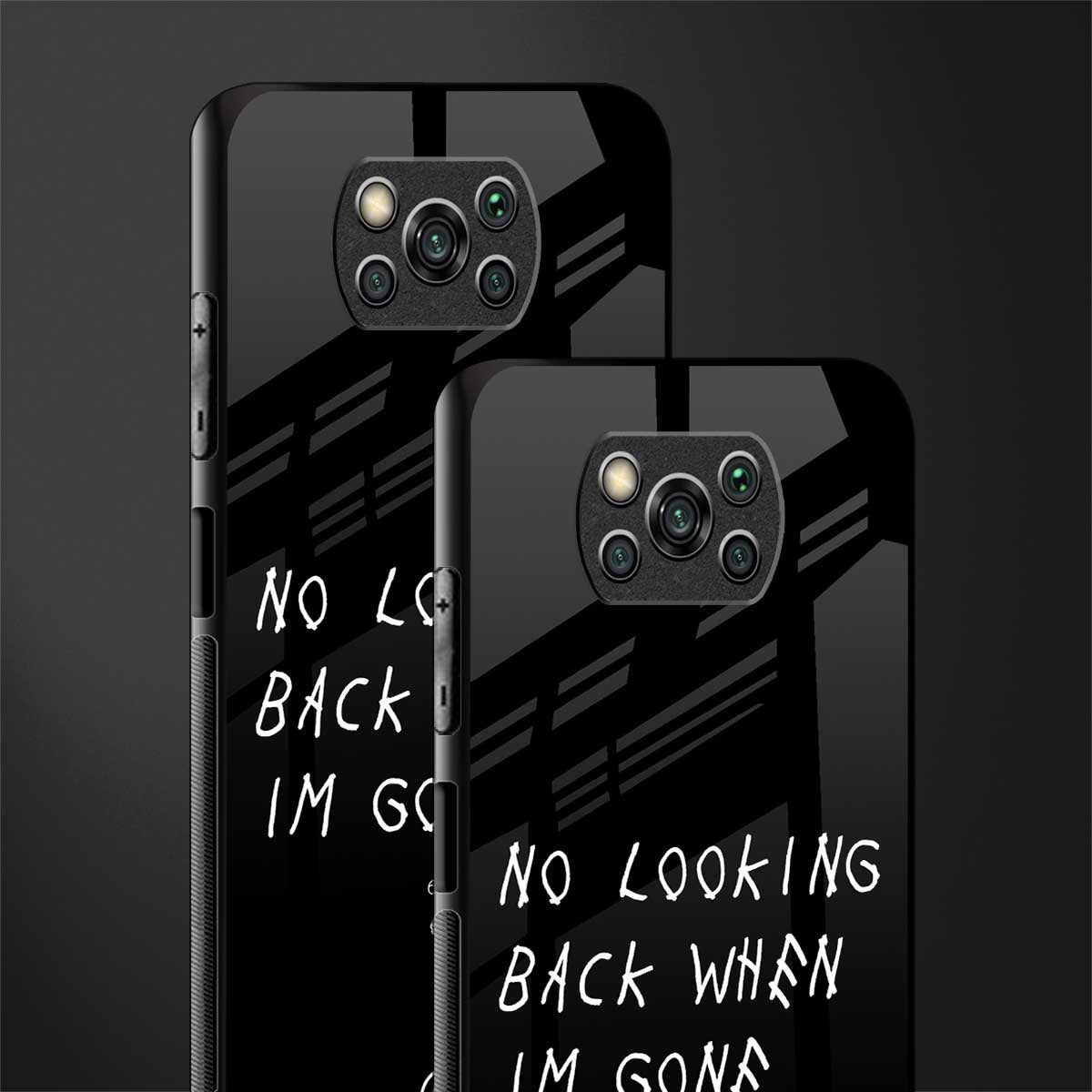 no looking back glass case for poco x3 image-2