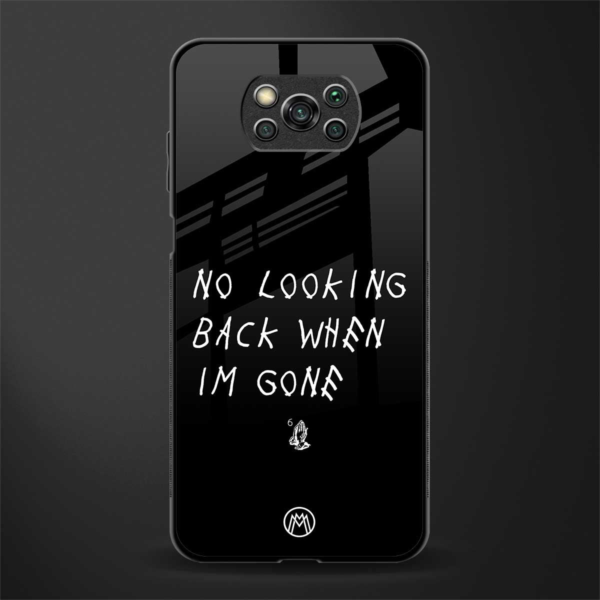 no looking back glass case for poco x3 image