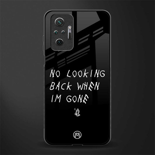 no looking back glass case for redmi note 10 pro image