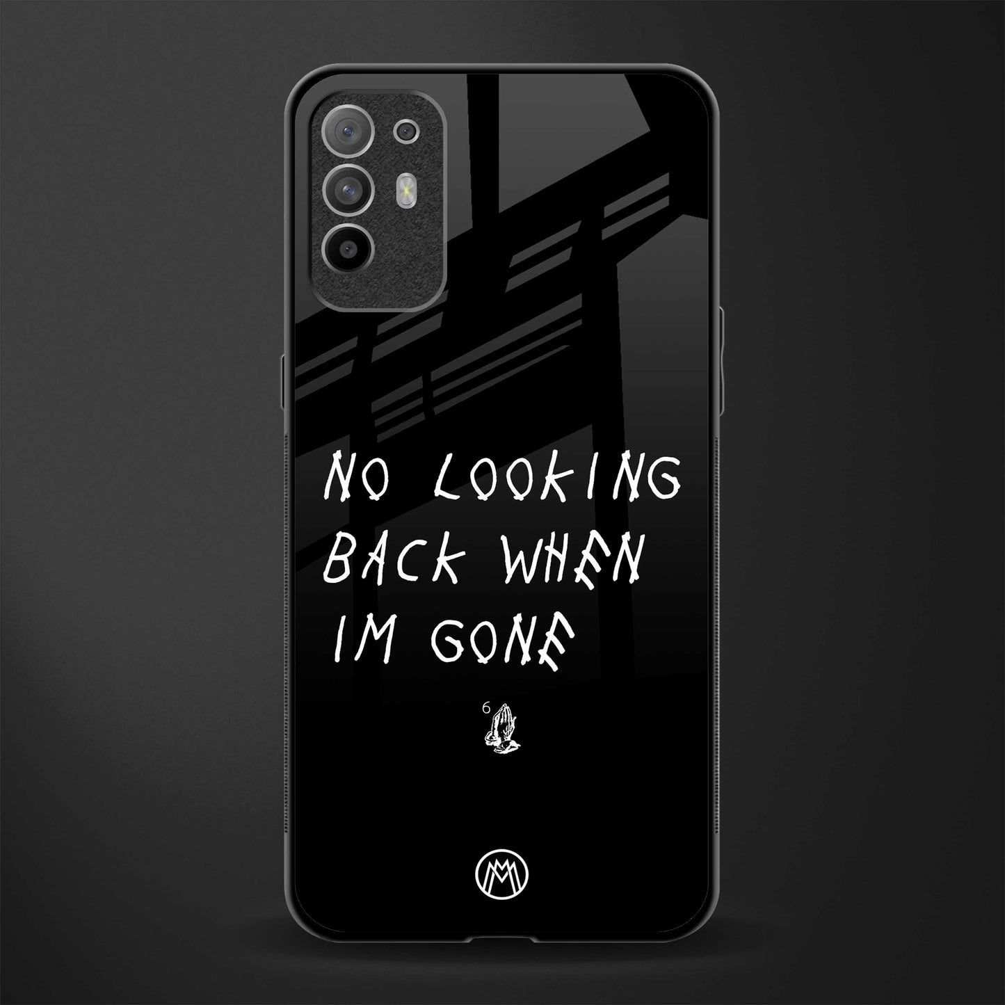 no looking back glass case for oppo f19 pro plus image