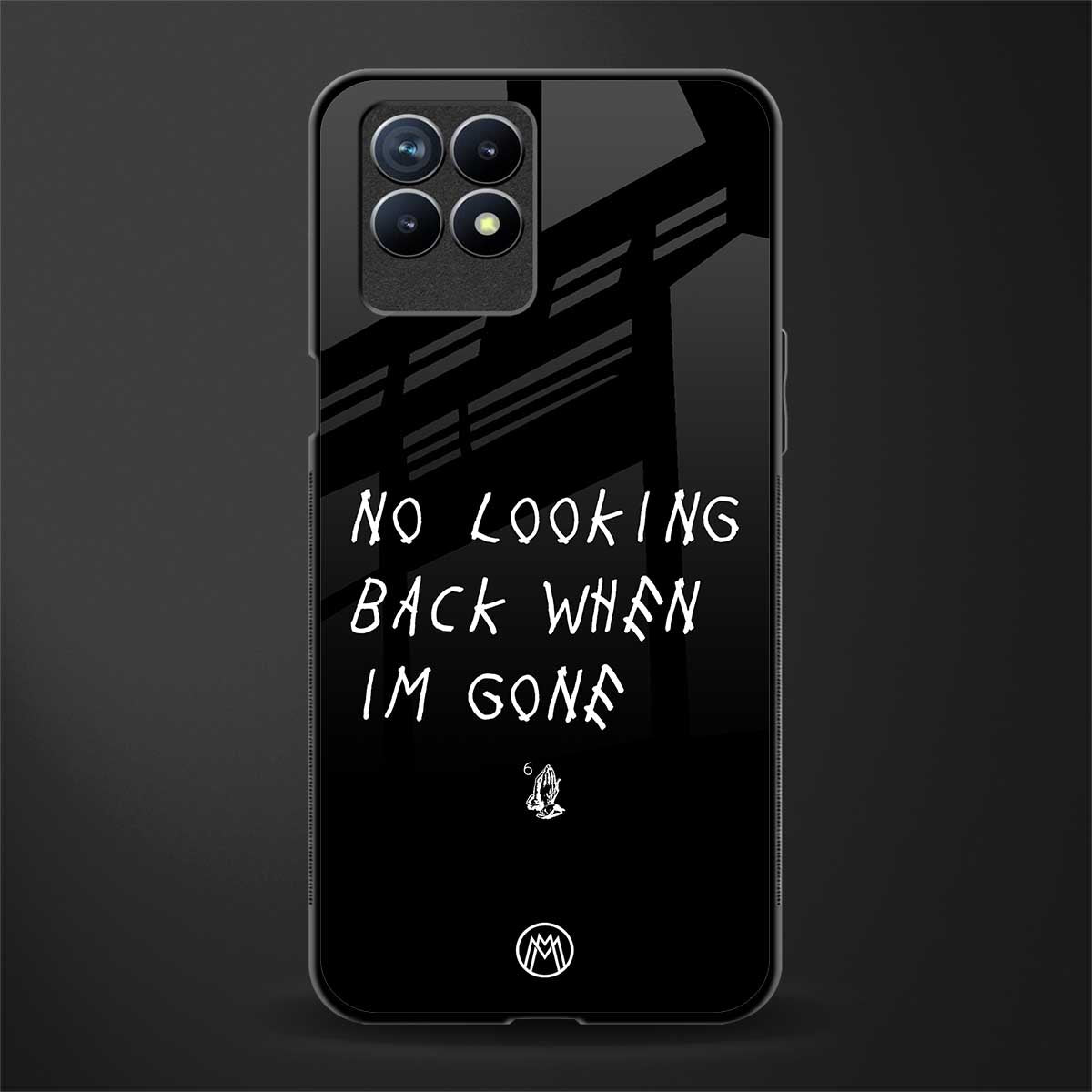 no looking back glass case for realme 8i image