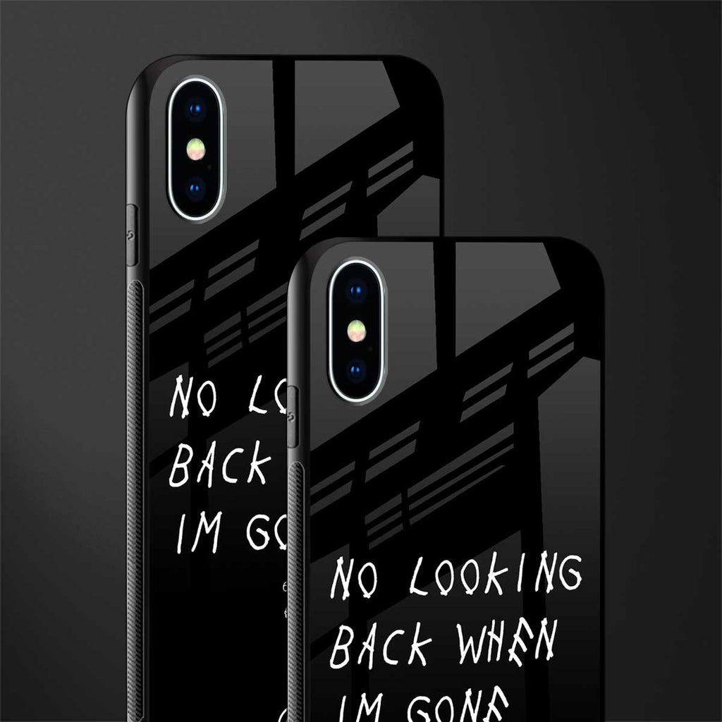 no looking back glass case for iphone xs image-2