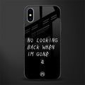 no looking back glass case for iphone xs image