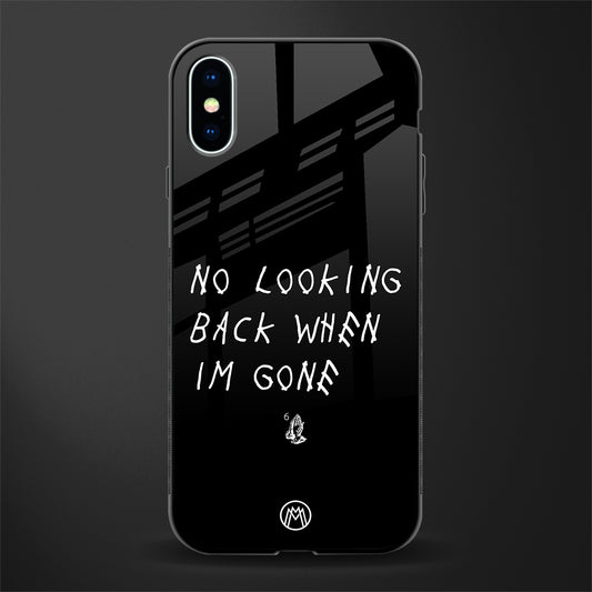no looking back glass case for iphone xs image