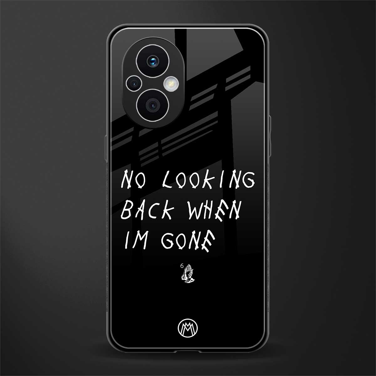 no looking back back phone cover | glass case for oppo f21 pro 5g