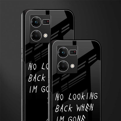 no looking back back phone cover | glass case for oppo f21 pro 4g