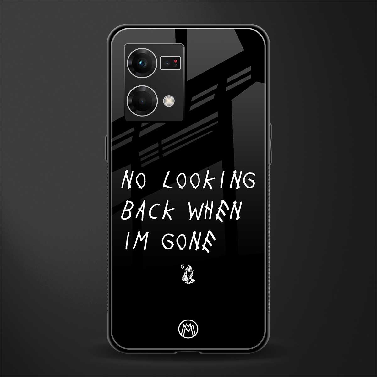 no looking back back phone cover | glass case for oppo f21 pro 4g