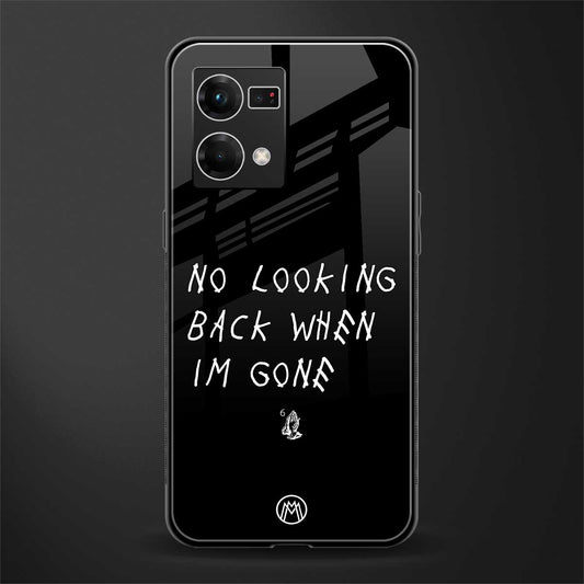 no looking back back phone cover | glass case for oppo f21 pro 4g