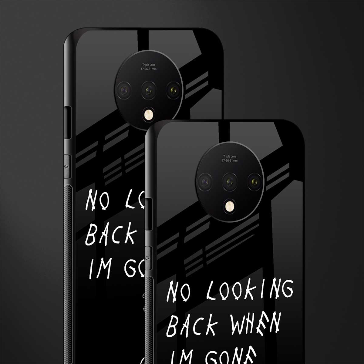 no looking back glass case for oneplus 7t image-2