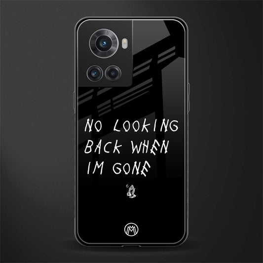 no looking back back phone cover | glass case for oneplus 10r 5g