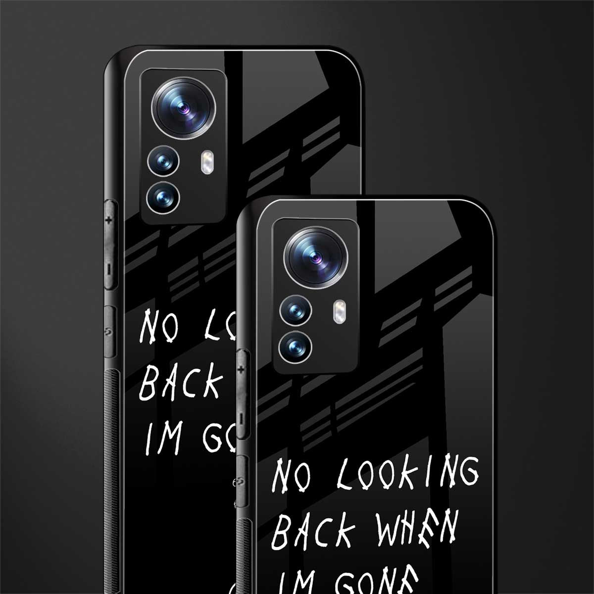 no looking back back phone cover | glass case for xiaomi 12 pro