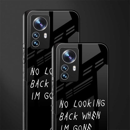 no looking back back phone cover | glass case for xiaomi 12 pro