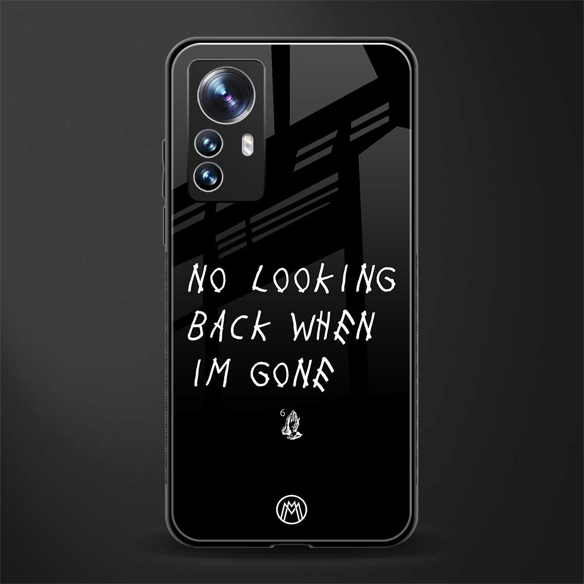 no looking back back phone cover | glass case for xiaomi 12 pro