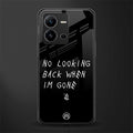 no looking back back phone cover | glass case for vivo v25-5g