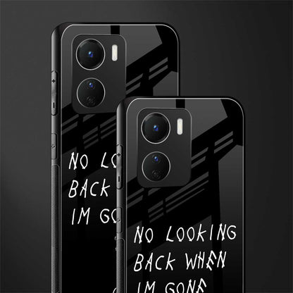 no looking back back phone cover | glass case for vivo y16