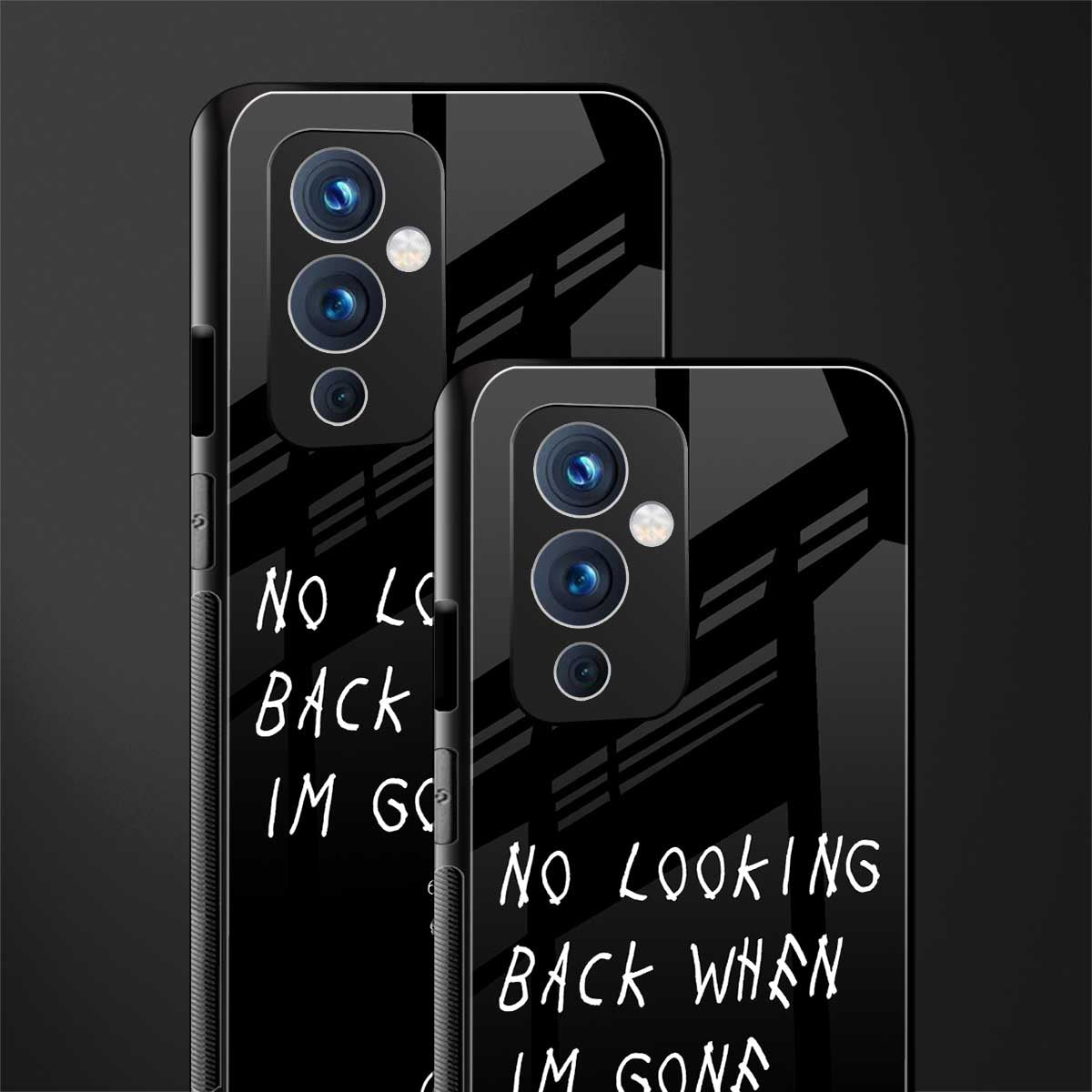 no looking back back phone cover | glass case for oneplus 9