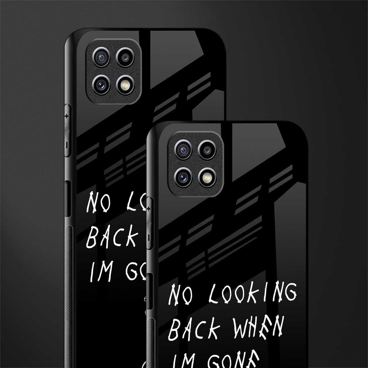 no looking back back phone cover | glass case for samsung galaxy f42