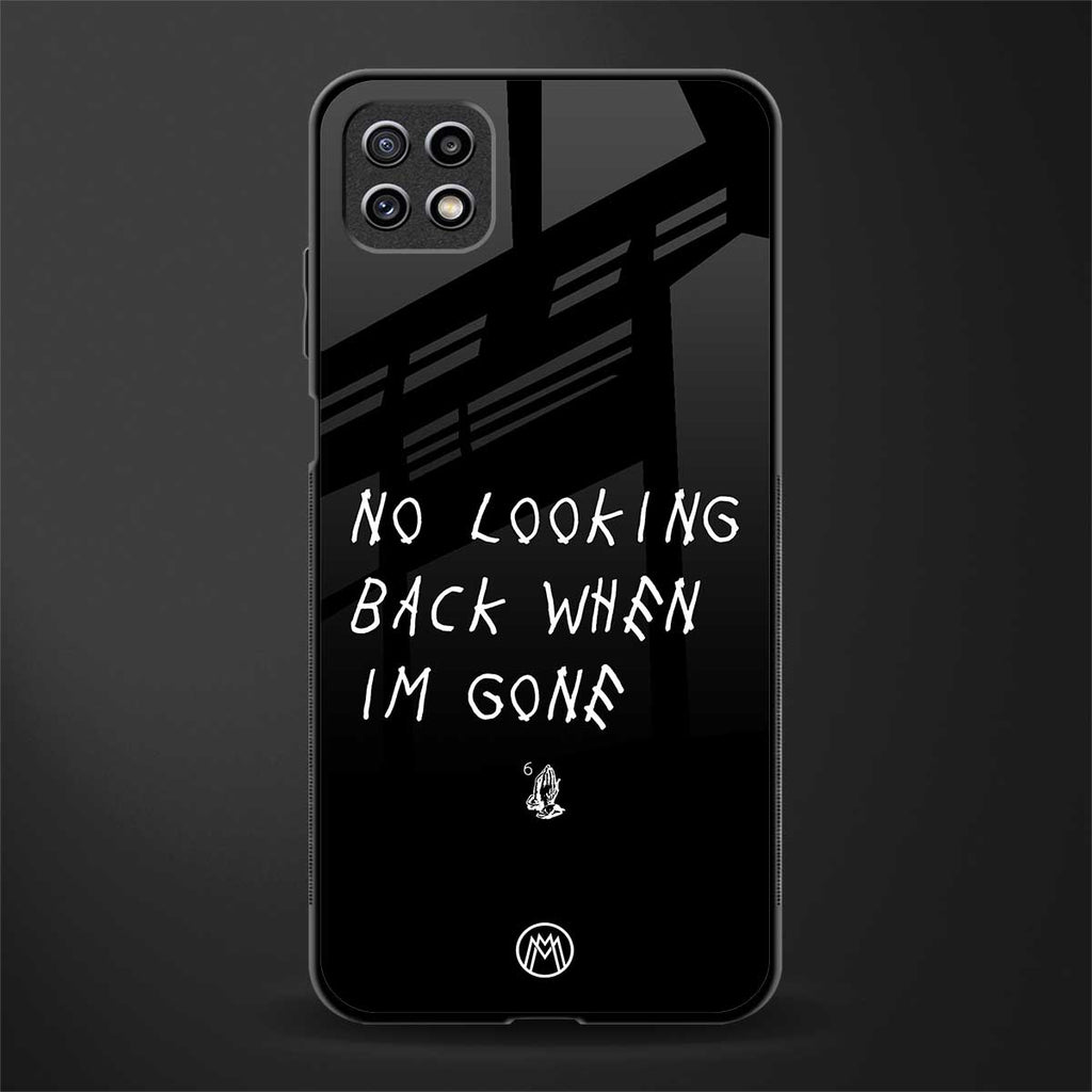 no looking back back phone cover | glass case for samsung galaxy f42