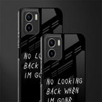 no looking back back phone cover | glass case for vivo y72