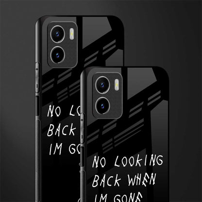 no looking back back phone cover | glass case for vivo y72