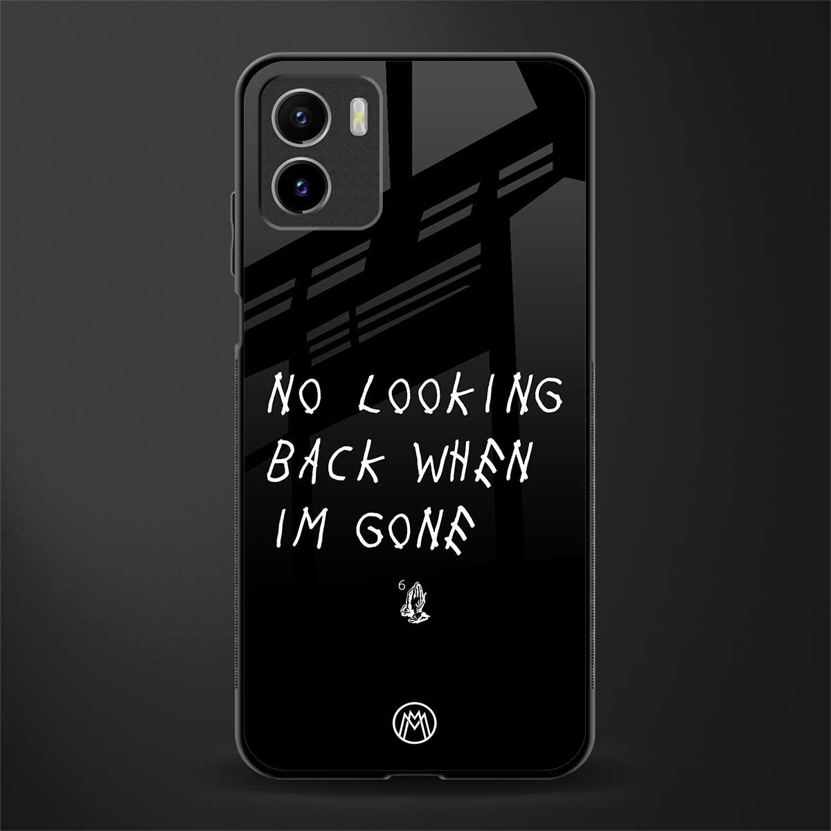 no looking back back phone cover | glass case for vivo y72