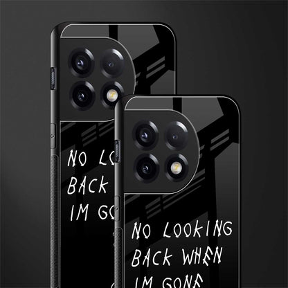 no looking back back phone cover | glass case for oneplus 11r