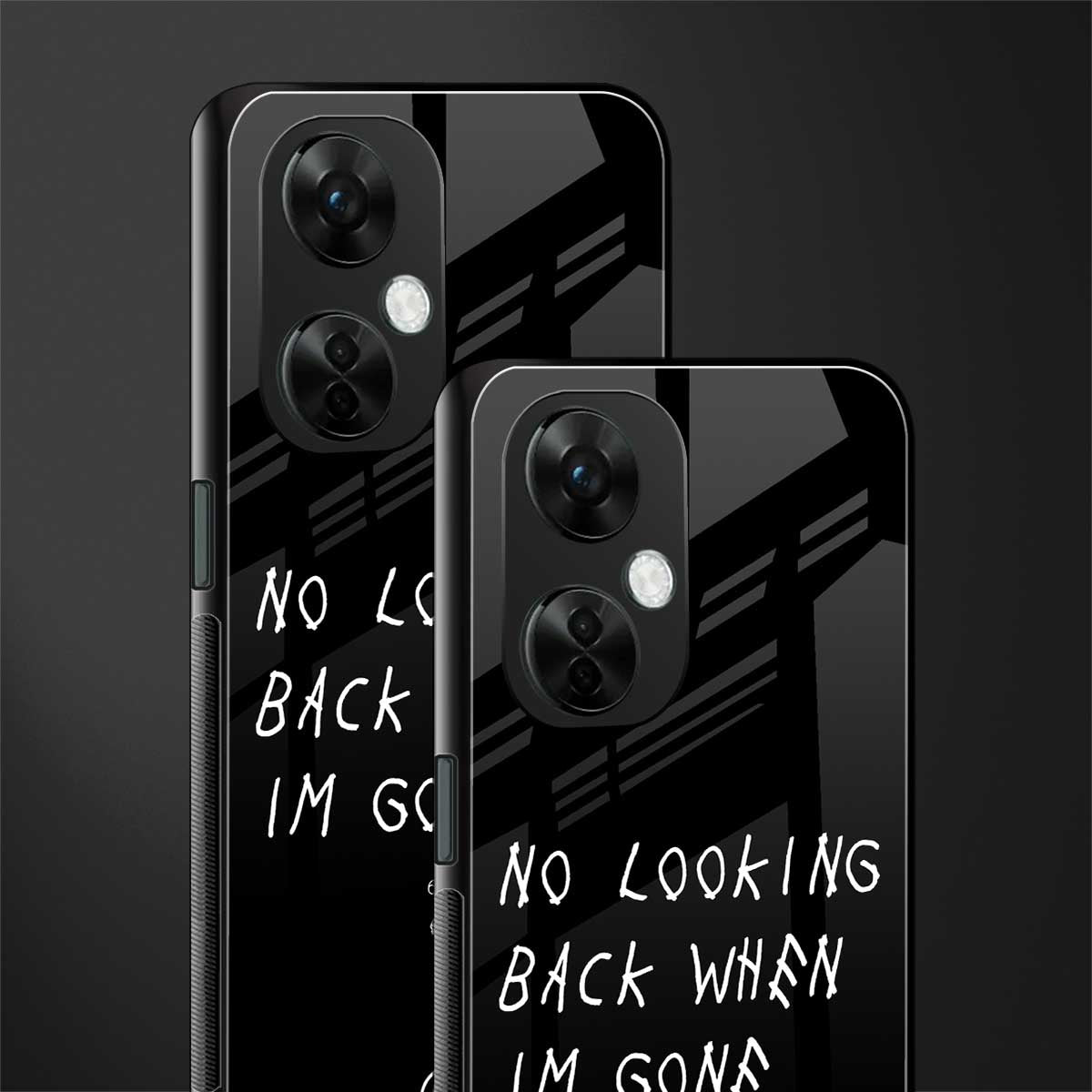 no looking back back phone cover | glass case for oneplus nord ce 3 lite