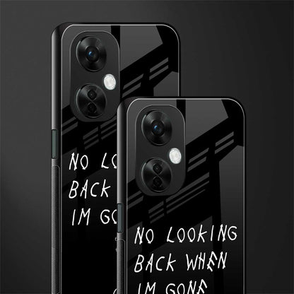 no looking back back phone cover | glass case for oneplus nord ce 3 lite
