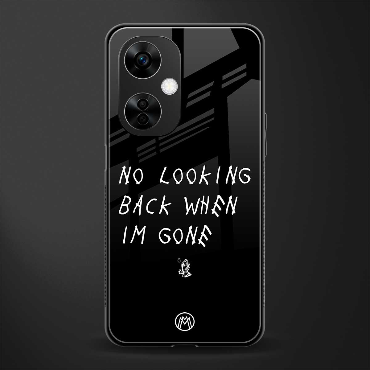 no looking back back phone cover | glass case for oneplus nord ce 3 lite