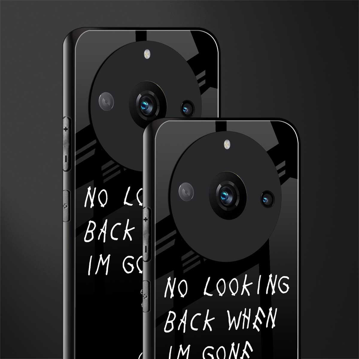 no looking back back phone cover | glass case for realme 11 pro 5g