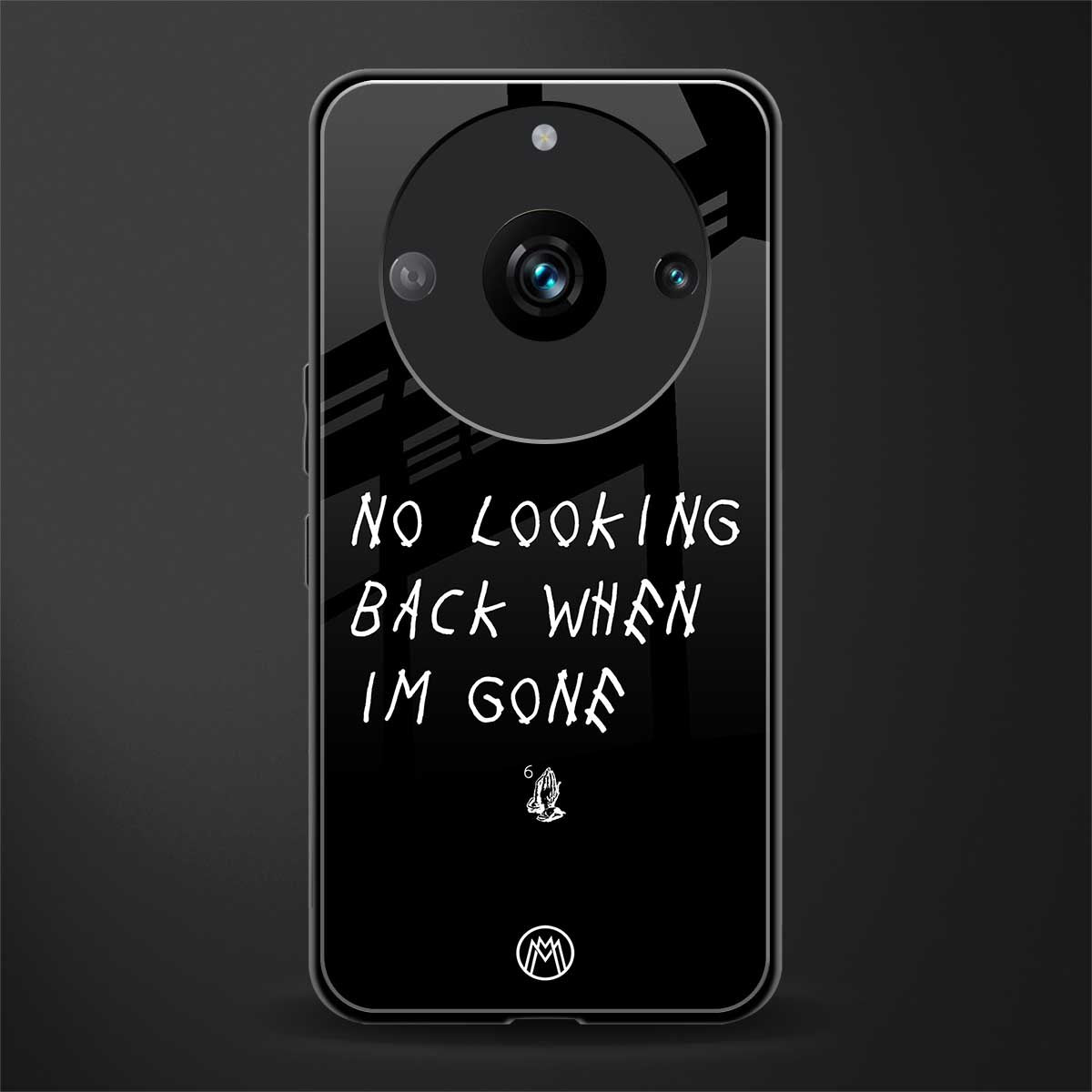 no looking back back phone cover | glass case for realme 11 pro 5g