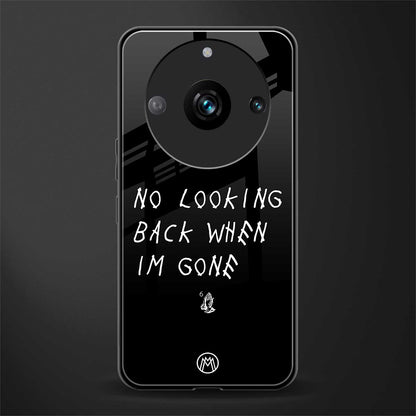 no looking back back phone cover | glass case for realme 11 pro 5g
