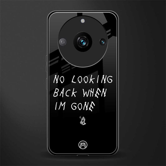 no looking back back phone cover | glass case for realme 11 pro 5g