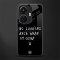 no looking back back phone cover | glass case for vivo t1 44w 4g