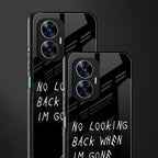 no looking back back phone cover | glass case for realme c55
