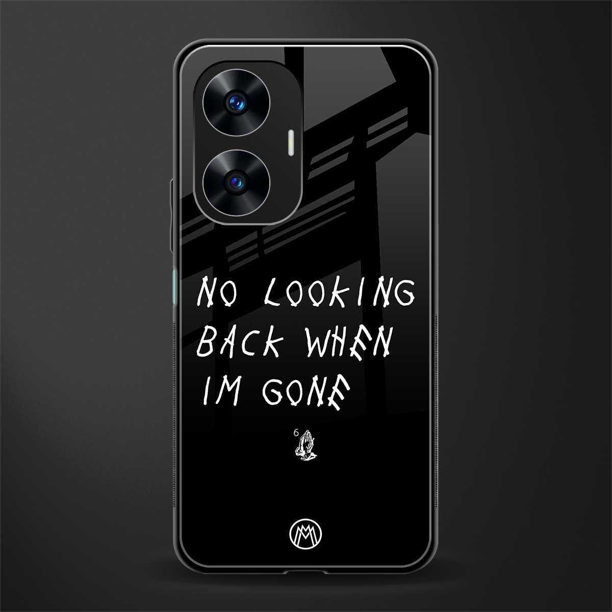 no looking back back phone cover | glass case for realme c55
