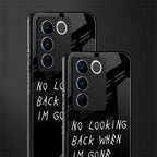 no looking back back phone cover | glass case for vivo v27 pro 5g