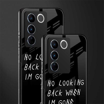 no looking back back phone cover | glass case for vivo v27 pro 5g