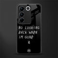 no looking back back phone cover | glass case for vivo v27 pro 5g