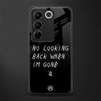 no looking back back phone cover | glass case for vivo v27 pro 5g