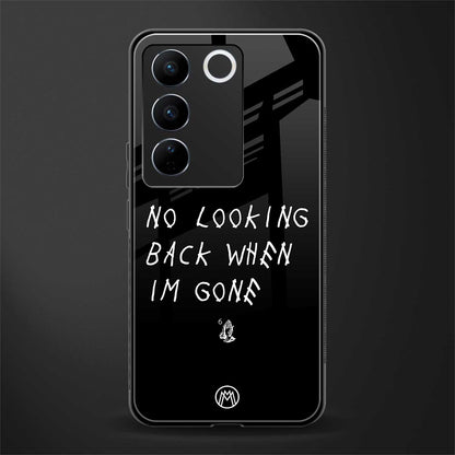 no looking back back phone cover | glass case for vivo v27 pro 5g