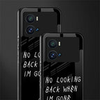 no looking back back phone cover | glass case for iQOO 9 Pro