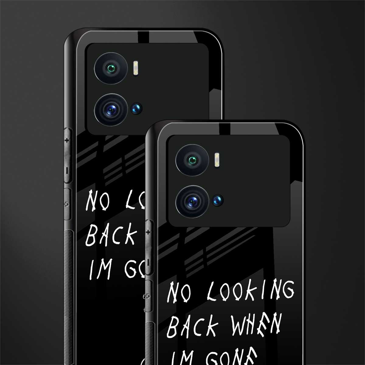 no looking back back phone cover | glass case for iQOO 9 Pro