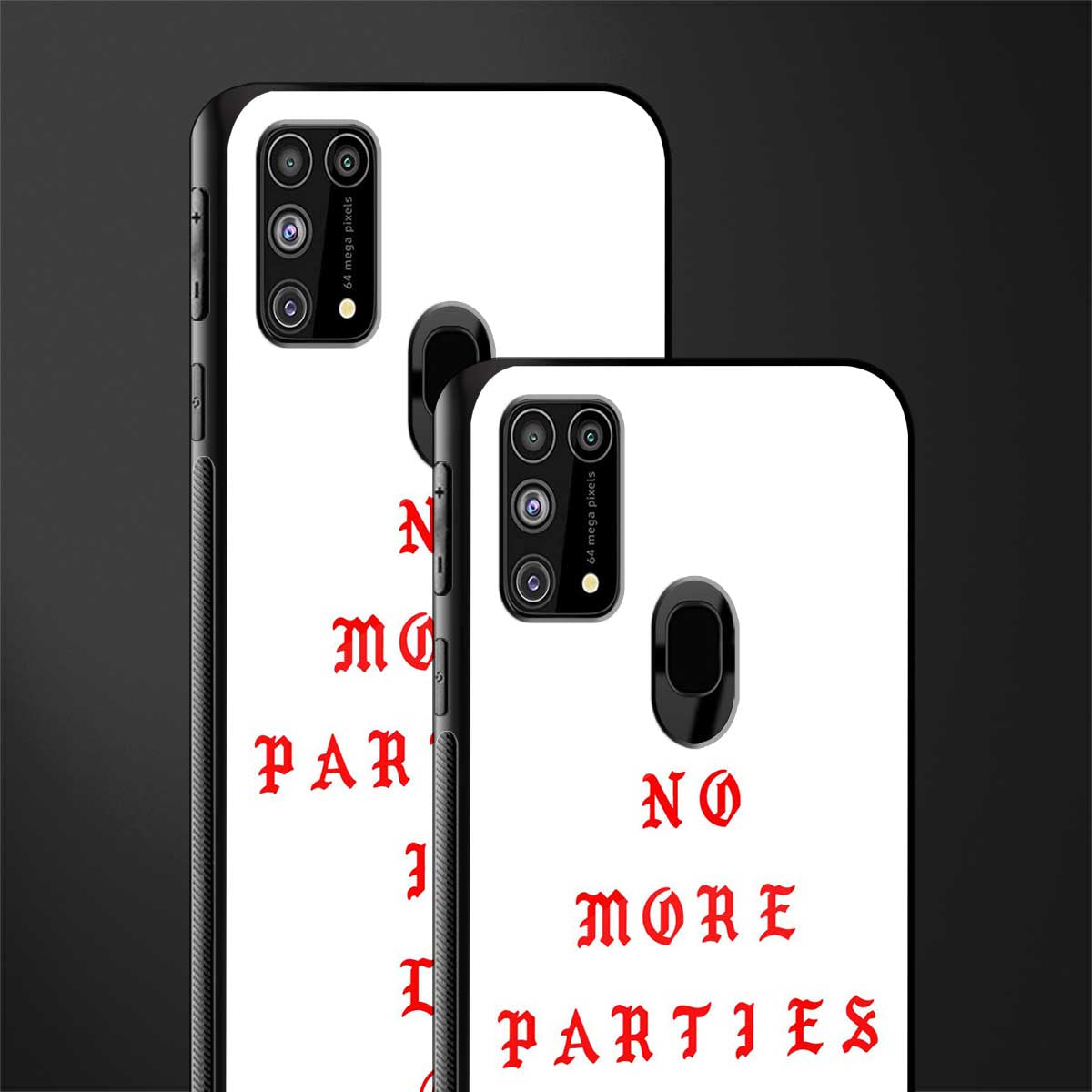no more parties in la glass case for samsung galaxy f41 image-2
