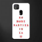 no more parties in la glass case for redmi 9 image
