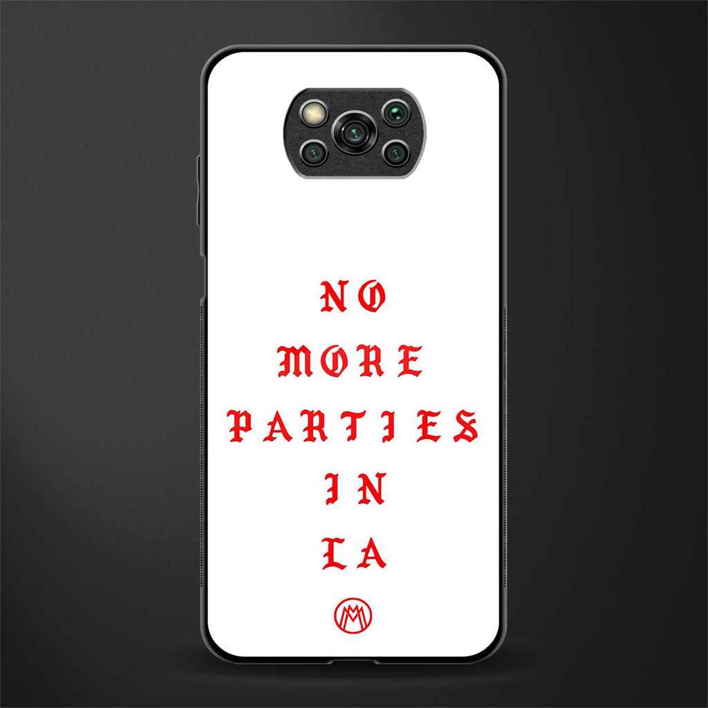 no more parties in la glass case for poco x3 image