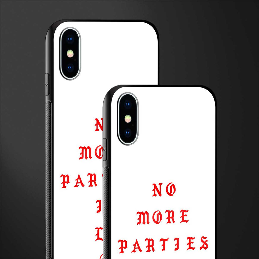 no more parties in la glass case for iphone xs image-2