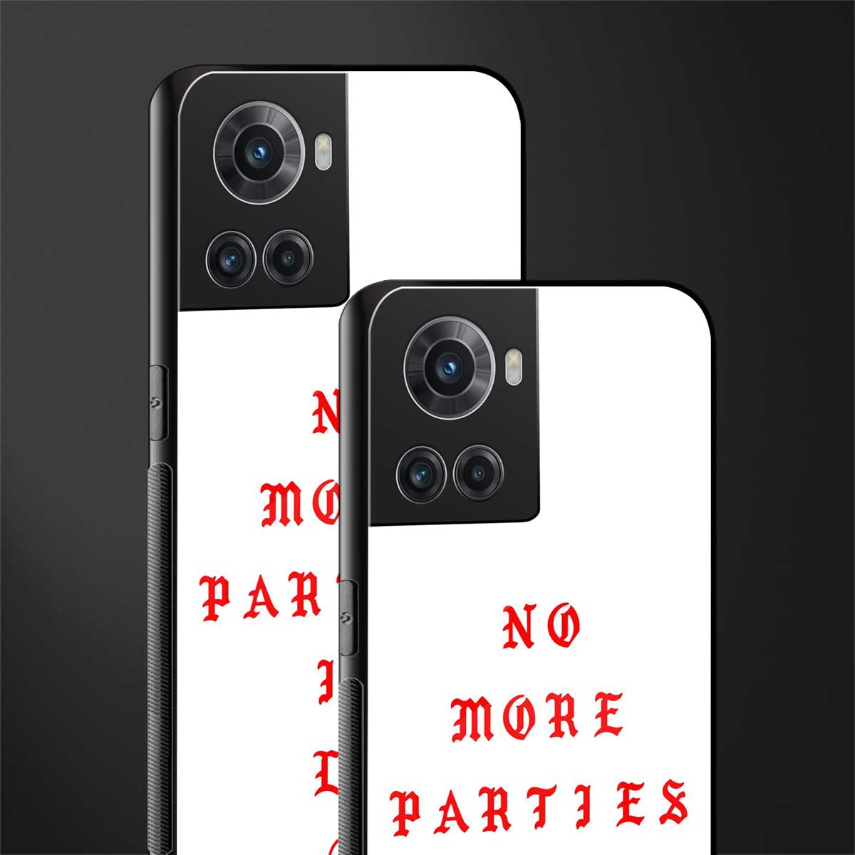 no more parties in la back phone cover | glass case for oneplus 10r 5g