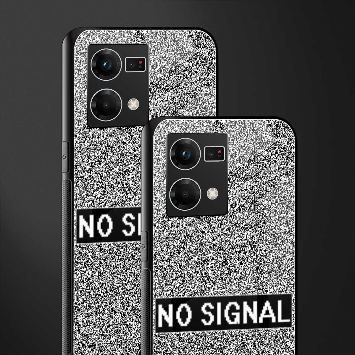 no signal back phone cover | glass case for oppo f21 pro 4g